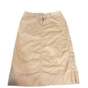 Elegant Tan A-Line Women's Skirt
